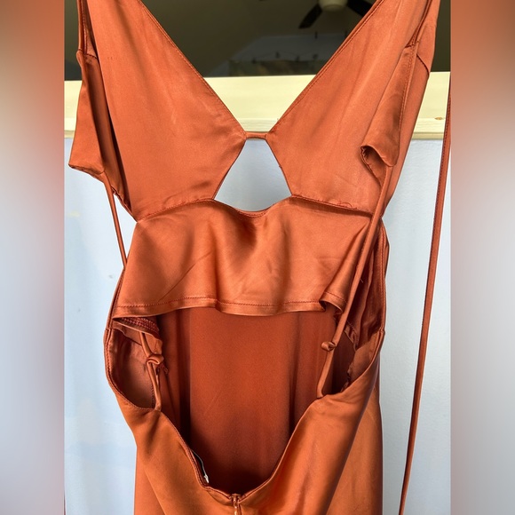 Princess Polly Alexo Mini Dress Rust - Picture 12 of 17